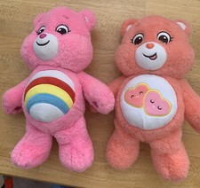 2 Care Bears 14 Love a Lot Bear and Cheer Bear 2020, Pre-owned
