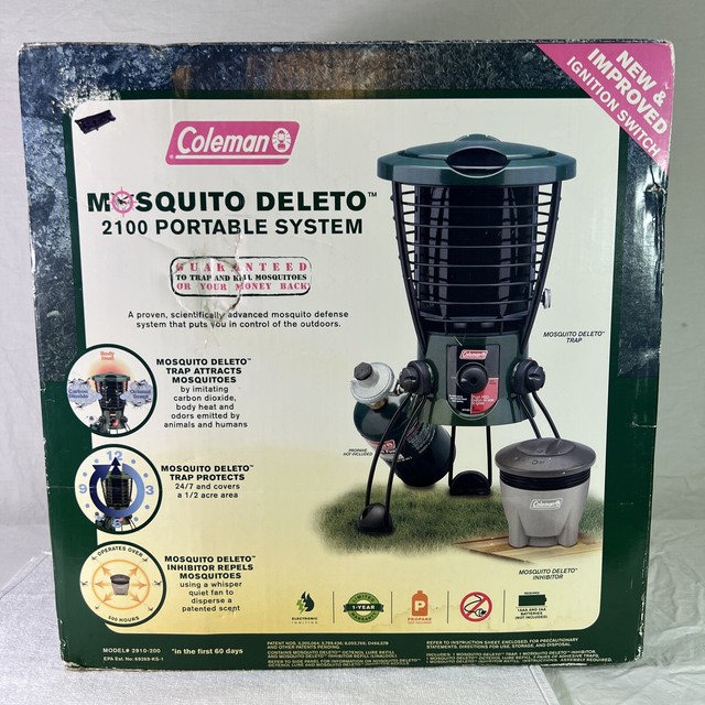 Coleman Mosquito Deleto 2100 Portable System Trap & Inhibitor for sale