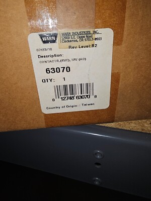 Winch Contactor Warn Industries 60370