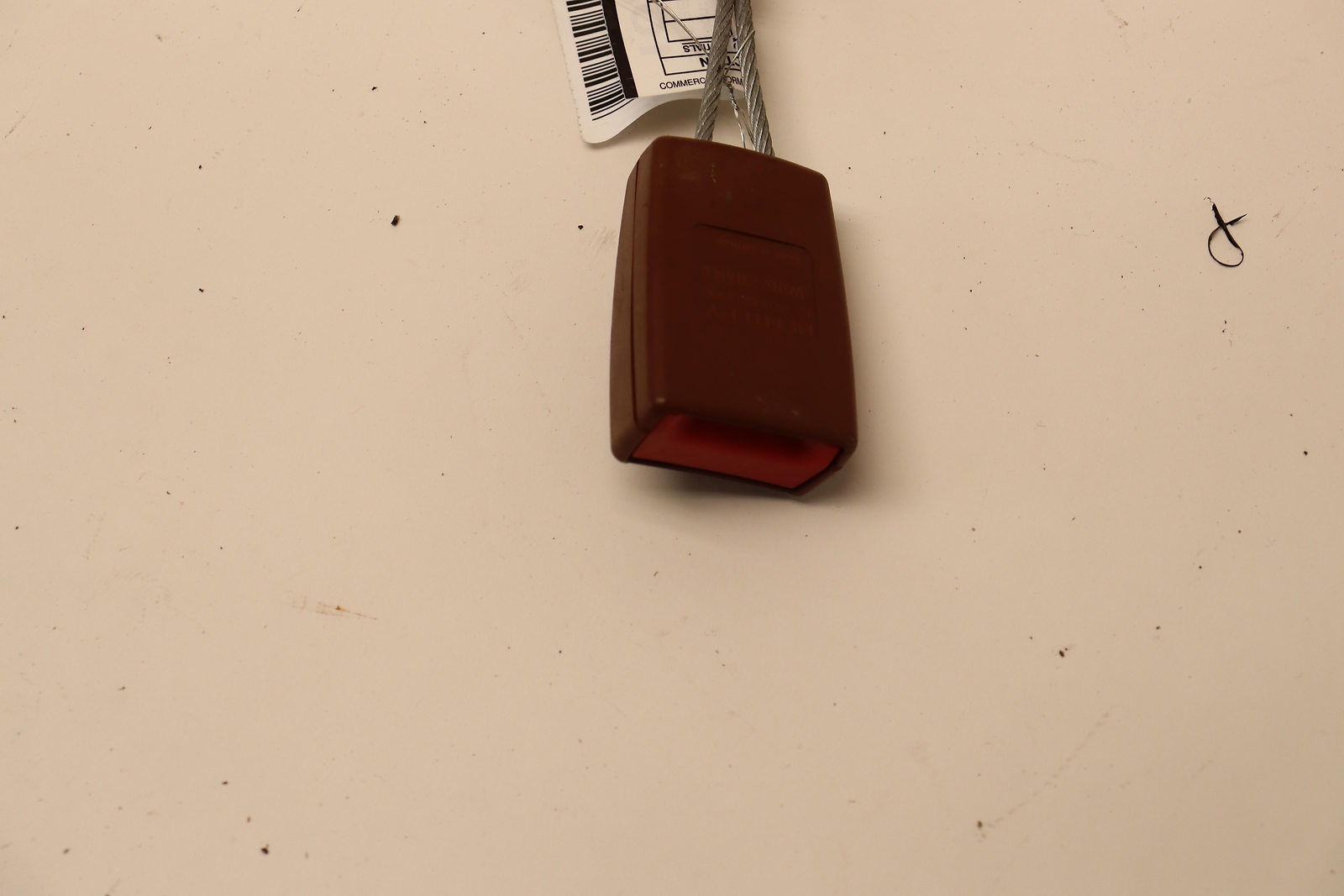 2006-2012 BENTLEY CONTINENTAL REAR RIGHT SIDE SEAT BELT BUCKLE BROWN OEM