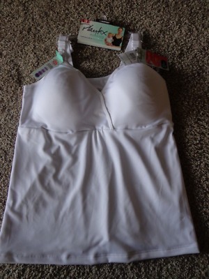PLAYTEX nursing/maternity NWT sz 2XL Camisole w/bra white X-Temp 44B,C,D & 42DD 