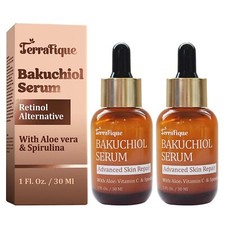 Terrafique Bakuchiol Serum for Face - Bakuchiol Retinol Alternative Pack of 2