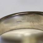 New 14k white gold princess 1.04ct diamond SI2 H wedding band ring mens 10.25 — photo 4