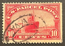 Travelstamps: 1912-13 US Stamps Scott# Q6 Steamship 10 Cents Used NG