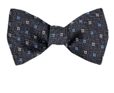 Men's 100% Silk Designer Self Tie Woven Bowtie- NWT