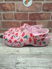 Crocs Classic Fresh Fruits Cherries Pink Clog Women  s Size 10 NWT 211008-6ZW