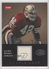 2004 Fleer Greats The Glory of their Time Silver Jersey Ronnie Lott HOF 0zm3