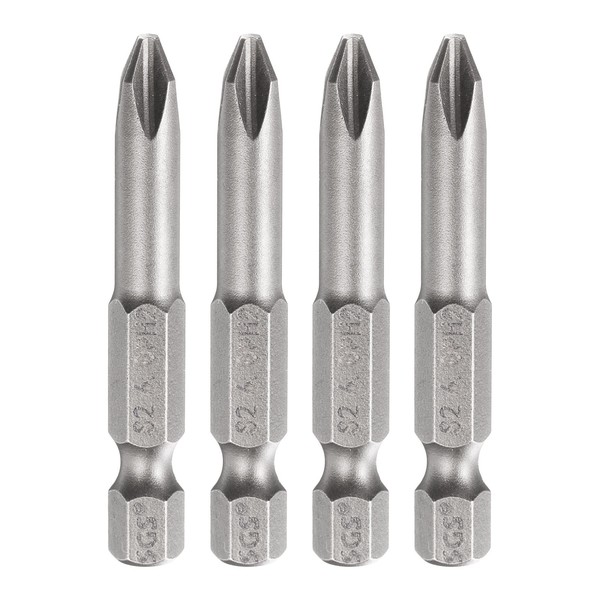 "4Er-Set PH2 Kreuzschlitz-Bits FüR Schraubendreher, 1/4\" Sechskant, 5 Cm"-image