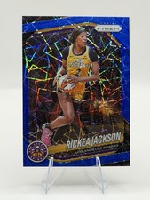 Rickea Jackson 2025 Panini Prizm WNBA Blue Velocity Prizm #118 Los Angeles Spark