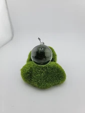 Vtg 2 Inch Smooth Round Sphere Drop W/ Etched Band Chandelier Prism Ball