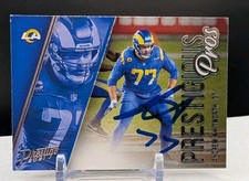 Andrew Whitworth Auto Signed Psa Coa 2021 Panini Prestige Prestigious Pros Rams