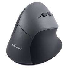 RadioShack Ergonomic Wireless Bluetooth Dual-Mode Mouse Black Gray 2604735