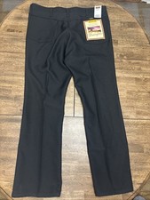 Wrangler  Wrancher Black Mens 42X30 82BK Dress Pants 100 Polyester NWT NEW