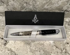 Masonic Ballpoint Pen Gift Set Embossed Freemasons Elegant Pen Masonic Mason