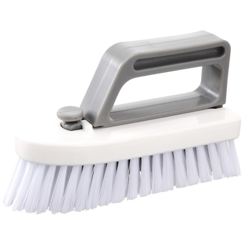 Brosse avec manche grise en plastique- bambou - L'Incroyable