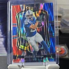 2025 Panini Select #132 Jonathan Taylor Red & Blue Shock Prizm