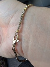 Edles Bicolor Goldarmband 585 / 14 Karat Gelb...