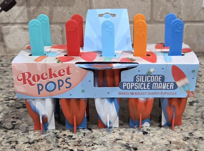 Rocket Pops Silicone Popsicle Maker Mold Makes 10