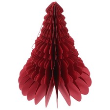 Paper Tree Honeycomb Themed Xmas Model Christmas Tabletop Statue
