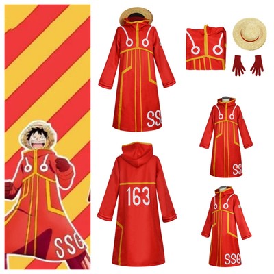 Anime One Piece Luffy Cosplay Halloween Carnival Disguise Adult Unisex Costume