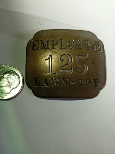 Lawn Boy Three Digit Employee Badge