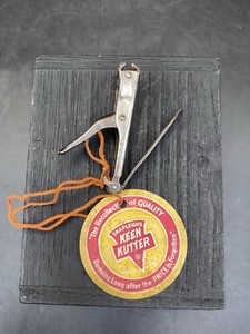 1910 Keen Kutter Nail Clippers With Nail File & Hardware Tag