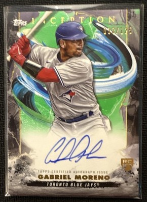 2023 Topps Inception Gabriel Moreno #BRES-GM Auto Green /125 RC