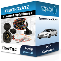 für Kia Carnival 07.2006-Jetzt Towtec E-Satz 7Polig Universell NEU