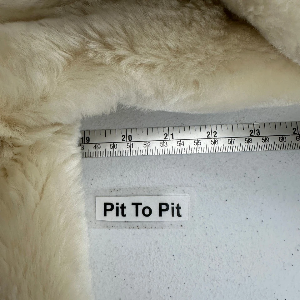 Chaqueta De Colección Años 50 Mujer Piel Sintética Talla M Crema Antiguo Hollywood Mediados de Siglo Mod Glam Foto 4 de 4