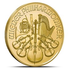 1 oz Austrian Gold Philharmonic Coin (Random Year) 4434.69 per troy oz