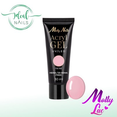 Molly Nails Polygel AcrylGel Aufbaugel Rosie 30 ml HEMA/Di-HEMA-frei LED/UV