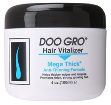 2 PACK Doo Gro Hair Vitalizer Mega Thick Anti-Thinning 4 Ounce Jar