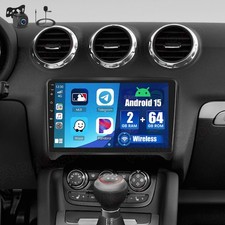 64g For Audi Tt 2008-2014 Carplay Android 15 Car Radio Carplay Gps Stereo Camera