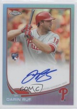 2013 Topps Chrome Blue Refractor Rookie Auto 61/199 Darin Ruf #16 Auto fl4