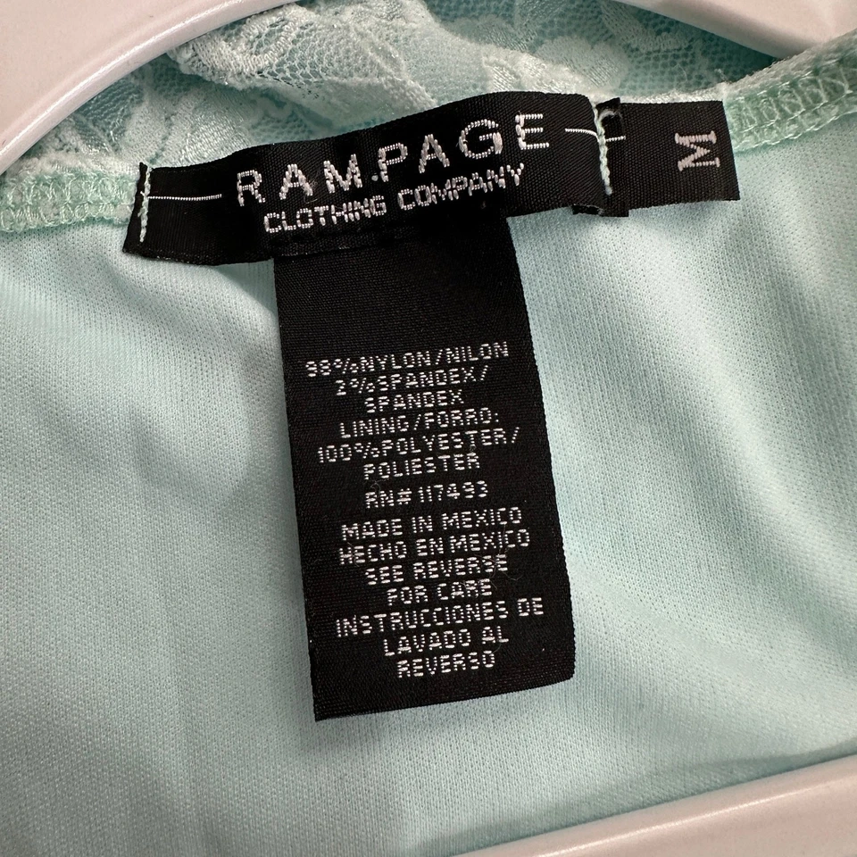 Top Babydoll de encaje para mujer Rampage talla M Y2K coqueta romántica femenina Foto 3 de 4