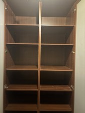 Großer Schrank mit Glastüren Aus Holz Eckschrank Holzschrank Regal