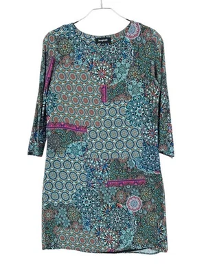 Robe Florale À Manches Longues À Col Rond DESIGUAL Femme Taille 38 - M - Photo 1/4