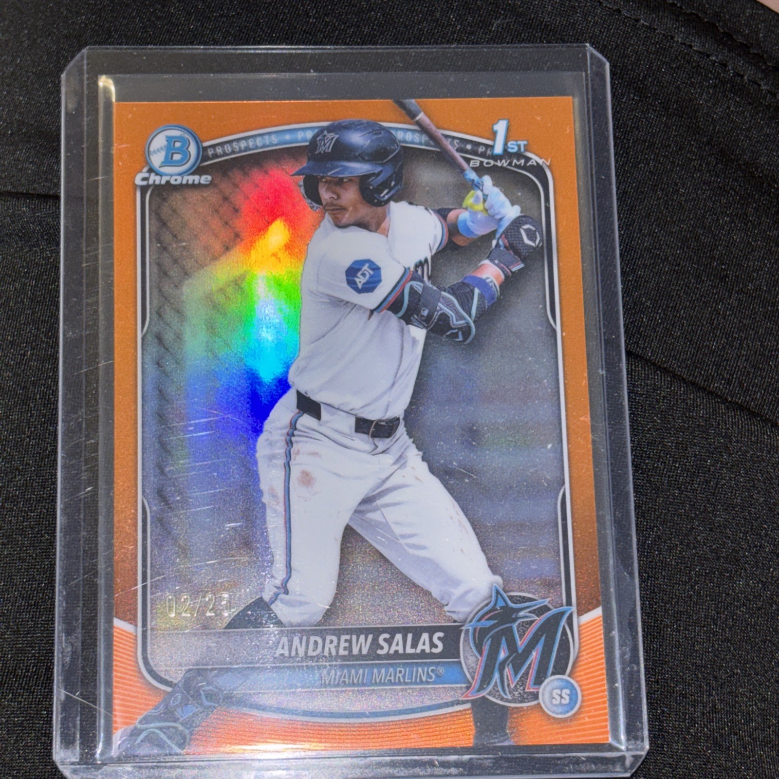 2025 Bowman Chrome Andrew Salas 1st Bowman Orange Refractor/25 SSP