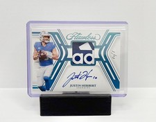 2025 Panini Flawless Justin Herbert Signature Gloves Patch Auto 1/1 Chargers