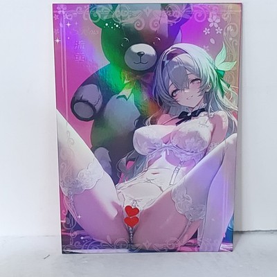 Firefly Waifu Card Teddy Bear Anime Girl Wall Art Oversized Board A5 Holo