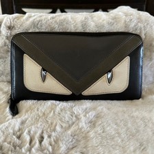 PRE LOVED FENDI Bugs Eye Monster Zipper Long ...