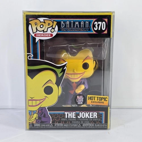 Funko Pop Batman Animated Series The Joker 370 Blacklight Hot Topic Exclusive