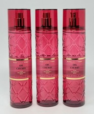 3 BATH  BODY WORKS OH CHERRY FINE FRAGRANCE MIST BODY SPRAY 8 OZ LARGE MAGNOLIA