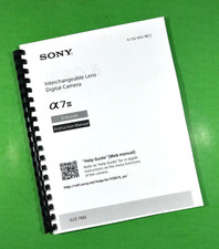 Owners Manual for sSony ILCE A7III 7M3 100 Pages W/Clear Covers 