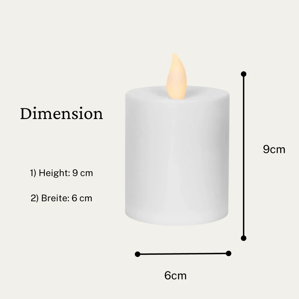 LED Grablicht flackernd, wetterfest, 200 Tage Brenndauer, Grabkerze - Bild 2 von 4