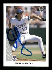1990 Leaf 145 Mark Gubicza signed auto autograph  BXCP54
