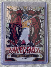 Jacob Wilson Unleashed Holo Prizm /199 -  2024 Panini Donruss Baseball - A's RC