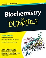 BIOCHEMISTRY FOR DUMMIES By John T. Moore & Richard H. Langley *Mint Condition*