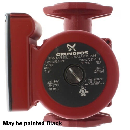 Grundfos UPS26-99FC / UPS26-99F Black 3-Speed Circulator Pump 1/6 HP 52722512