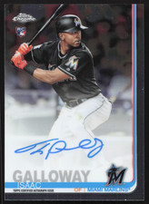 2019 Topps Baseball Chrome Isaac Galloway Rookie Autographs #RA-IG RC Auto